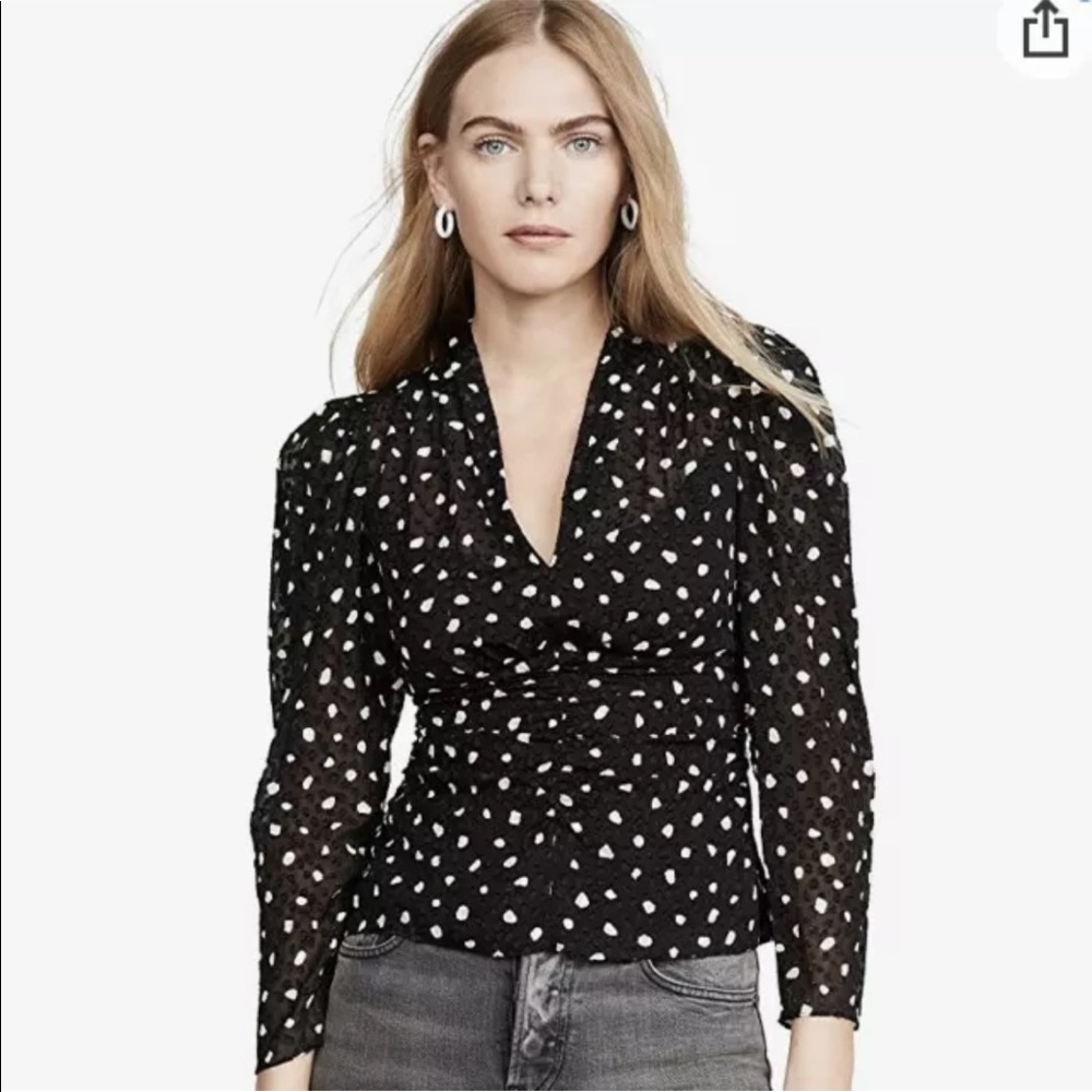 Rebecca Taylor Black and White Blouse